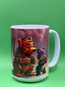Tiger Bear Mug for Valentine' Day