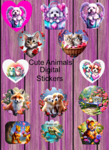 cute animal stickers